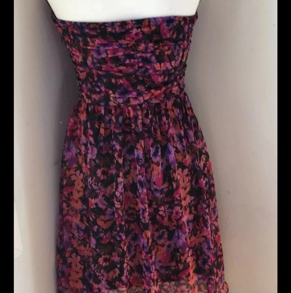 Charlotte Russe strapless floral dress M 6/7 - Picture 3 of 10